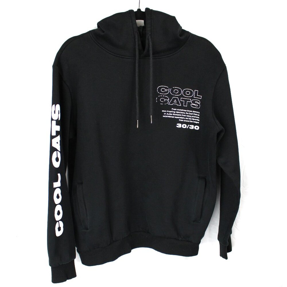 Top Shot Nine Lives Lounge Cool Cats Limited Hoodie Mens Size M Black Sweatshirt